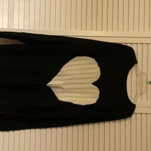 Womens heart sweater